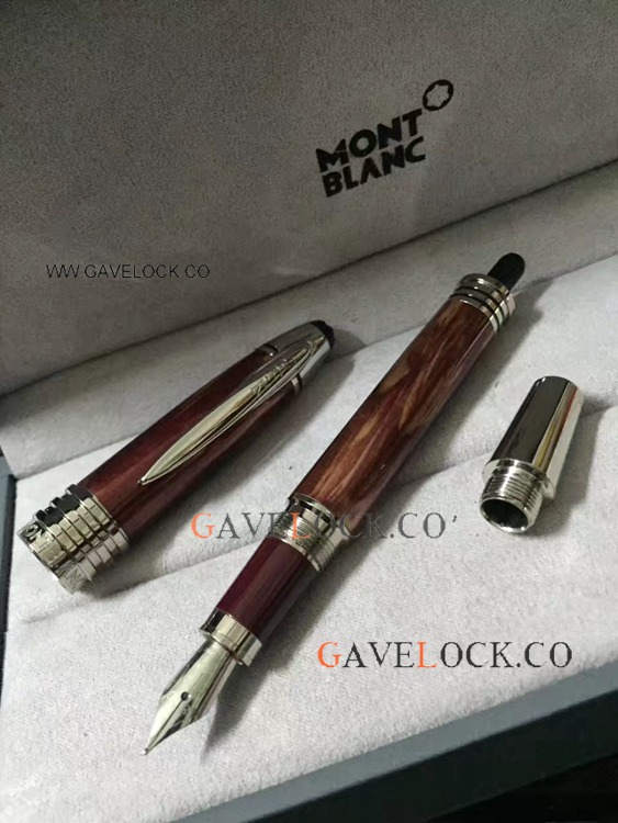 Montblanc JFK Fountain Pen Collection Silver Clip Fountain Copy